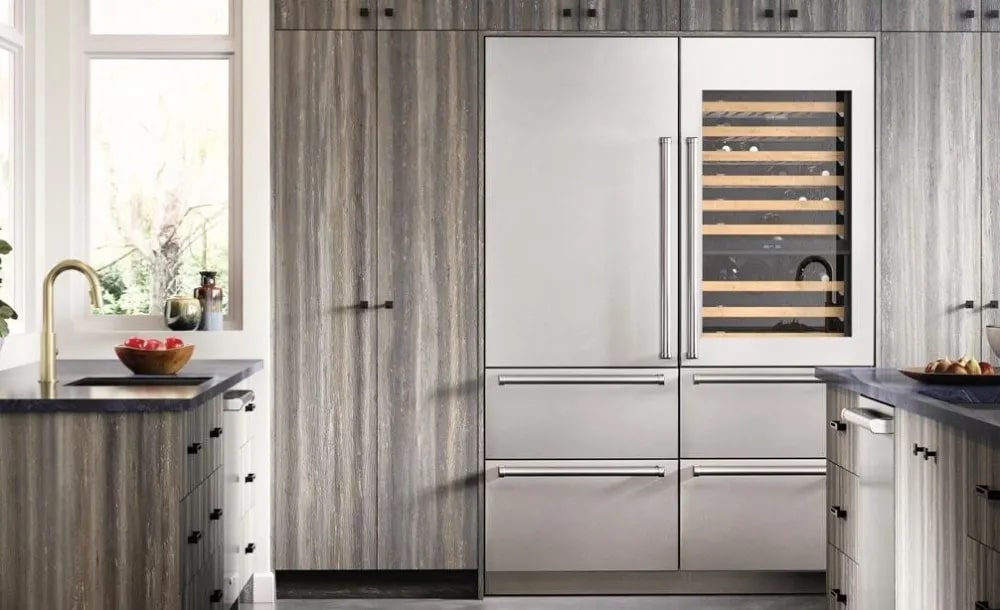 Sub-Zero - 30 Inch 86 Bottle + 5.2 cu. ft Built In / Integrated Wine Fridge Refrigerator in Panel Ready - DET3050WR/R