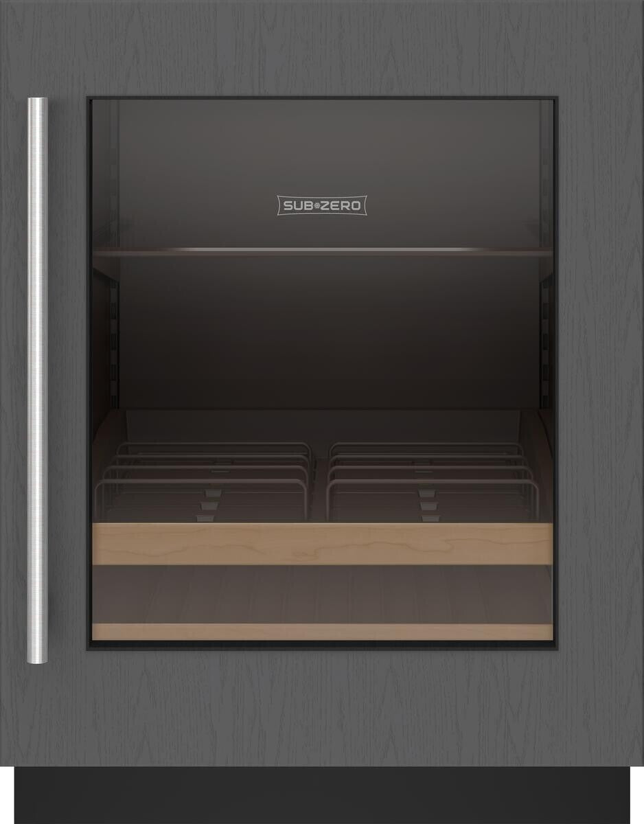 Sub-Zero - 24 Inch 5.1 cu. ft Built In / Integrated Beverage Centre Refrigerator in Panel Ready - DEU2450BG/ADA/R