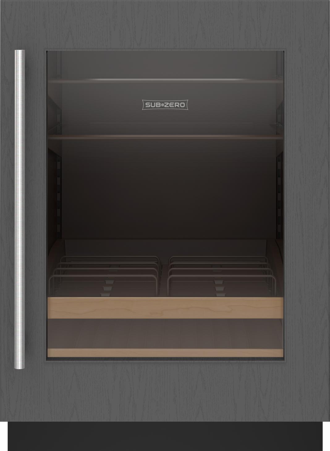 Sub-Zero - 24 Inch 5.5 cu. ft Built In / Integrated Beverage Centre Refrigerator in Panel Ready - DEU2450BG/R