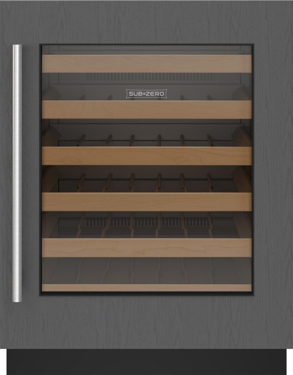 Sub-Zero - 24 Inch 42 Bottle Built In / Integrated Wine Fridge Refrigerator in Panel Ready - DEU2450W/ADA/R