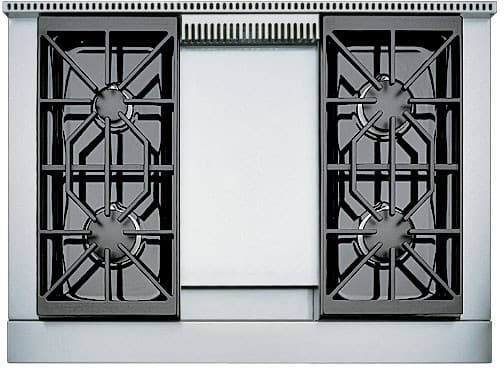 Wolf - 5.4 cu. ft Dual Fuel Range in Stainless - DF364G