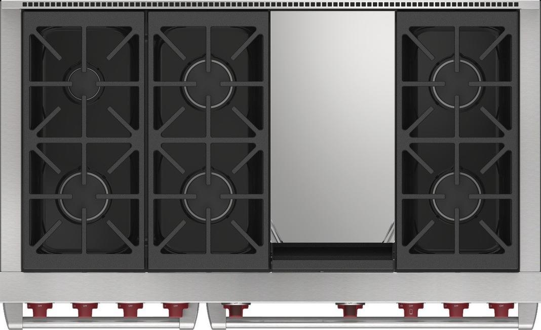Wolf - 7.8 cu. ft Dual Fuel Range in Stainless - DF48650G/S/P/LP