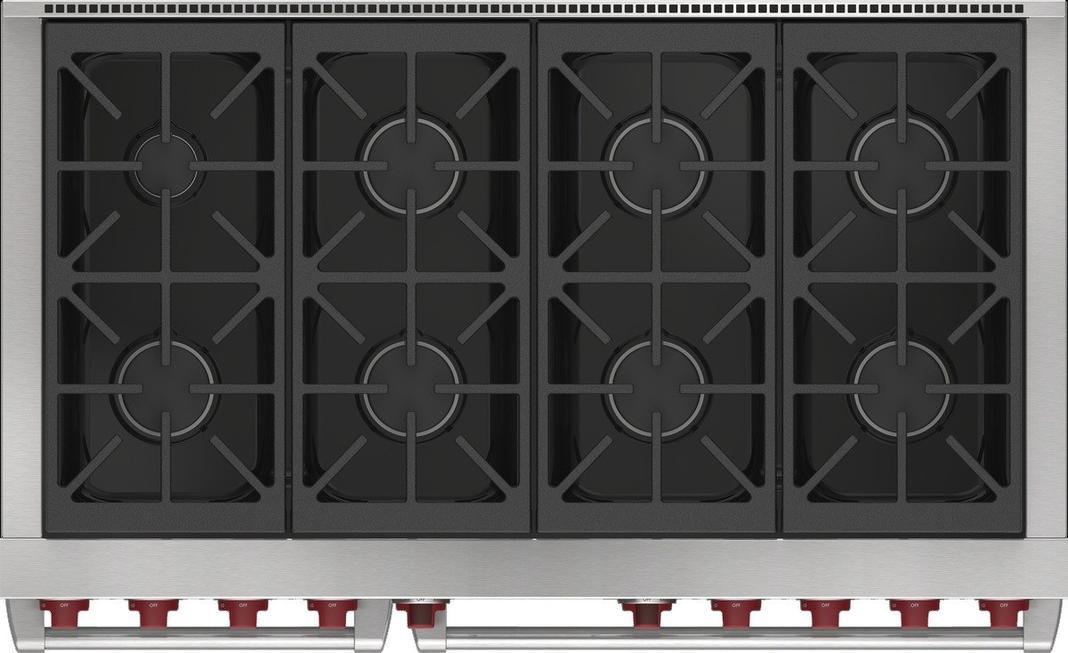 Wolf - 7.8 cu. ft Dual Fuel Range in Stainless - DF48850/S/P/LP