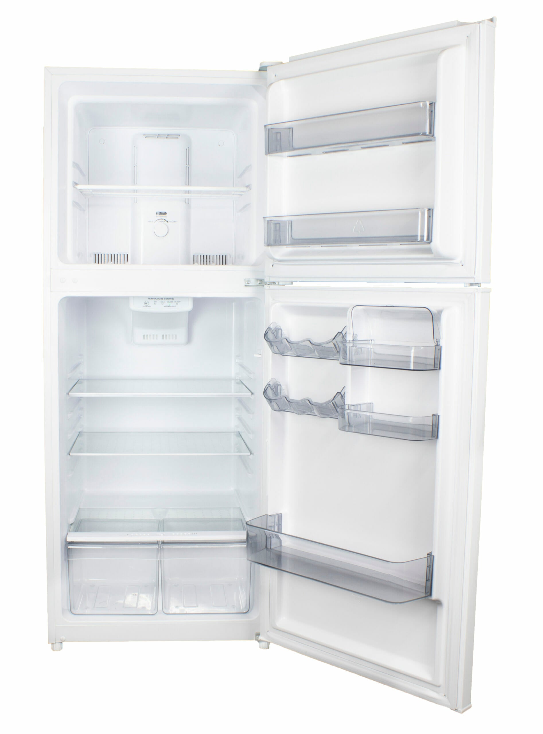 Danby - 23.63 Inch 10.1 cu. ft Top Mount Refrigerator in White - DFF101B2WDB