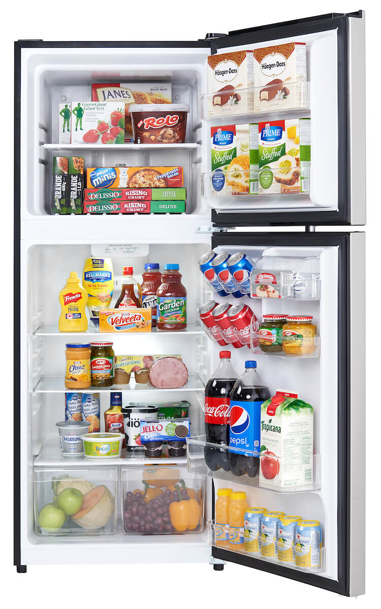 Danby - 23.44 Inch 11.6 cu. ft Top Mount Refrigerator in Stainless - DFF116B2SSDBR