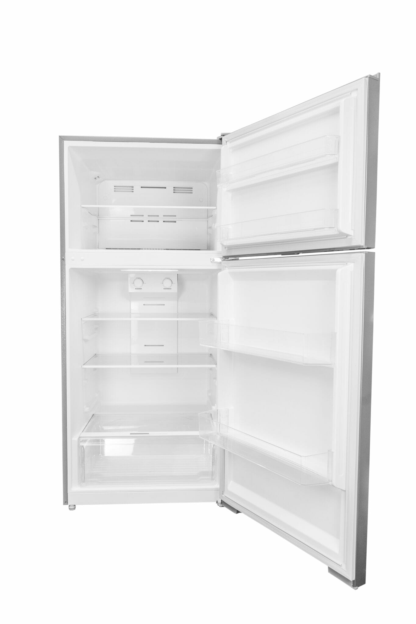 Danby - 27.56 Inch 14.2 cu. ft Top Mount Refrigerator in Stainless - DFF142E1SSDB