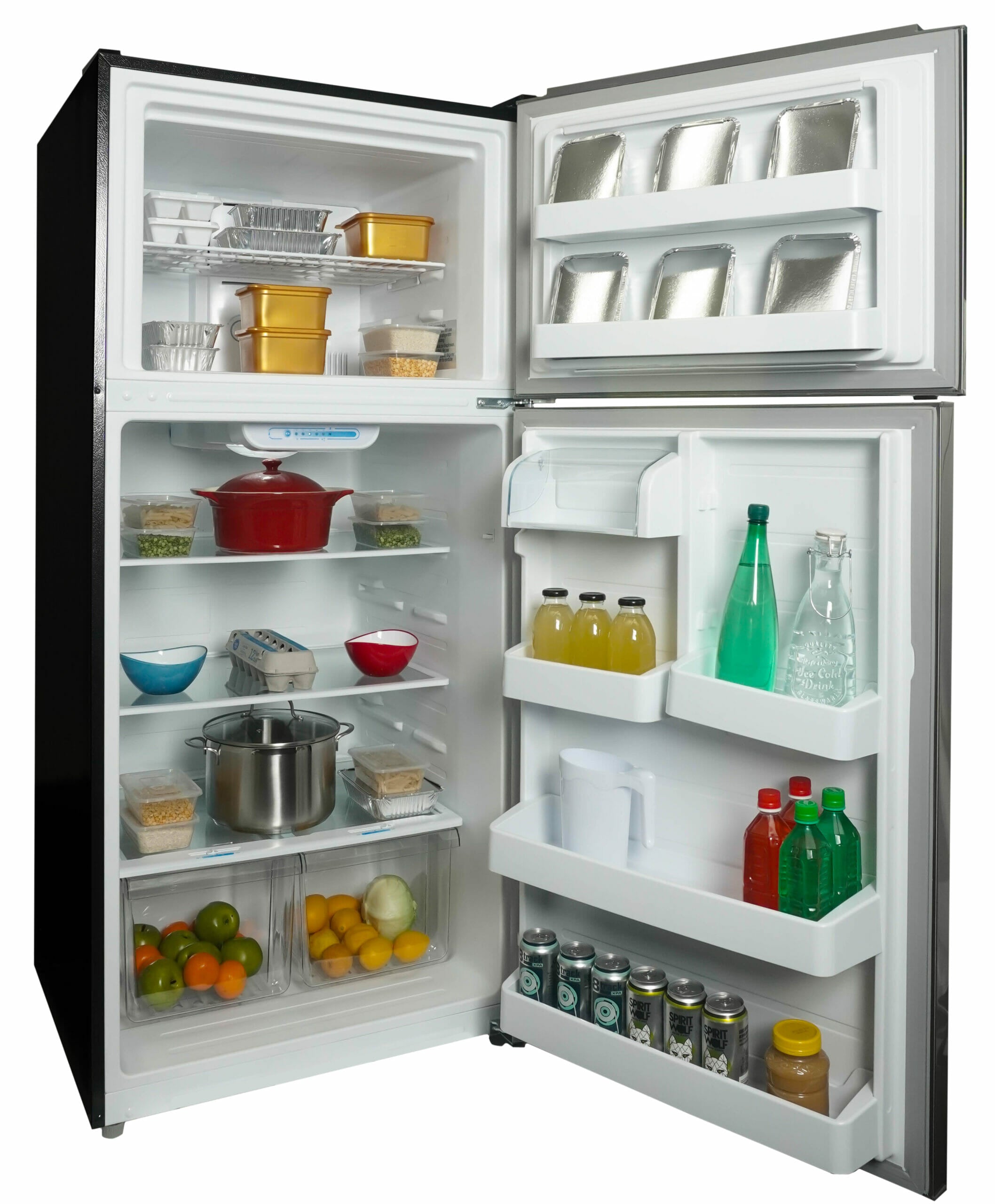 Danby - 29.5 Inch 18.1 cu. ft Top Mount Refrigerator in Stainless - DFF180E2SSDB