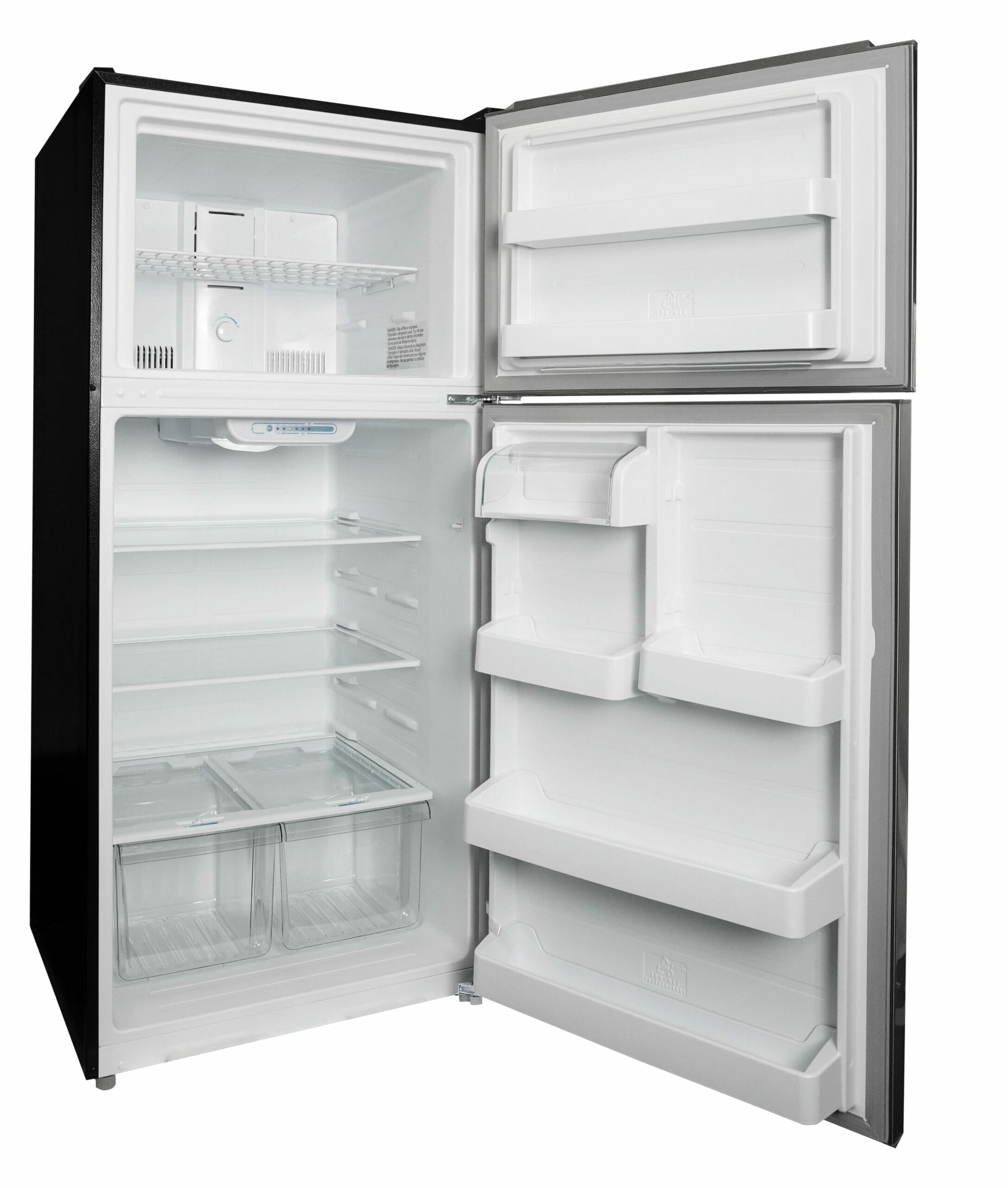 Danby - 29.5 Inch 18.1 cu. ft Top Mount Refrigerator in Stainless - DFF180E2SSDB