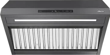 Dacor - 36 Inch 1200 CFM Wall Mount and Chimney Range Vent in Graphite Stainless - DHD36U990CM