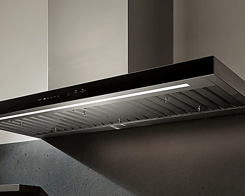 Dacor - 48 Inch 1200 CFM Wall Mount and Chimney Range Vent in Graphite Stainless - DHD48U990WM