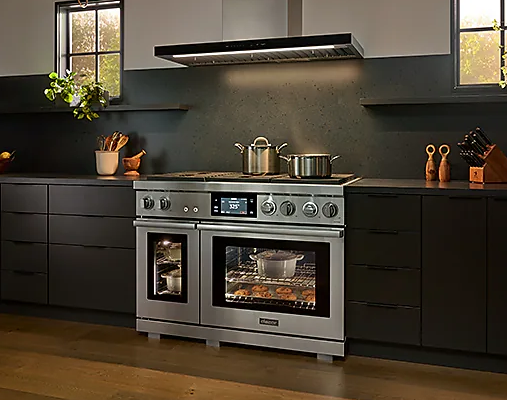 Dacor - 48 Inch 1200 CFM Wall Mount and Chimney Range Vent in Stainless - DHD48U990WS