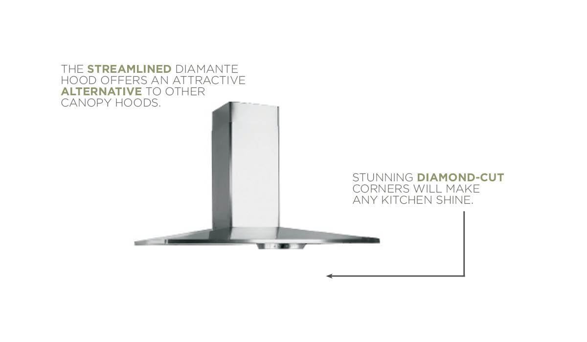 Faber - 30 Inch 600 CFM Wall Mount and Chimney Range Vent in Stainless - DIAM30SS