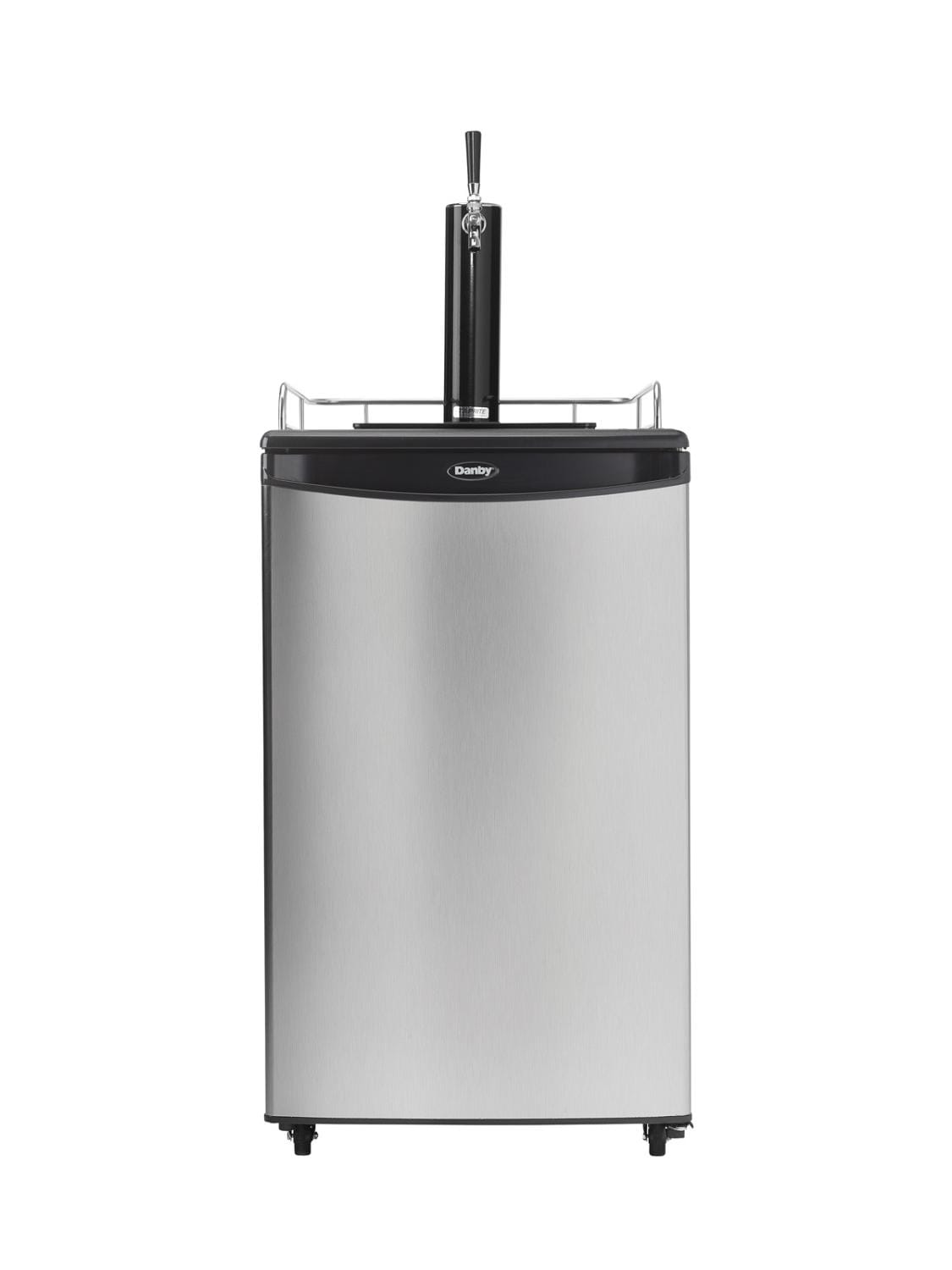 Danby - 20.59 Inch 5.4 cu. ft Single Tap Keg Cooler Refrigerator in Stainless - DKC054A1BSLDB