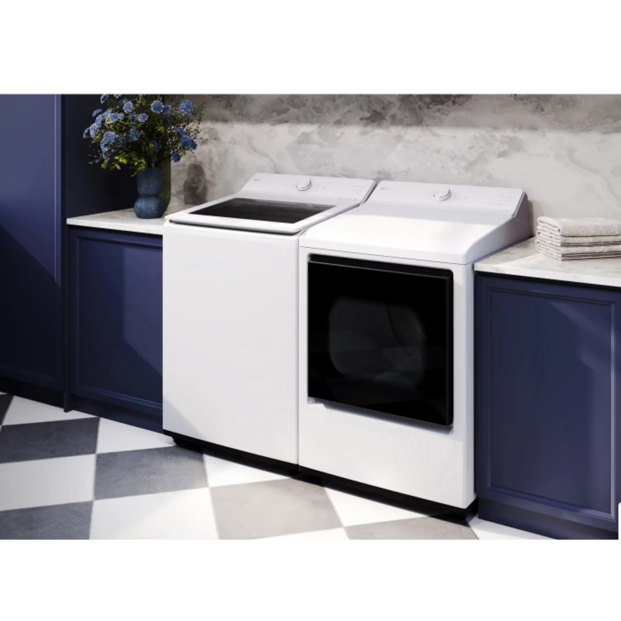 LG - 7.3 cu. Ft Vented Electric Dryer in White - DLE8200W