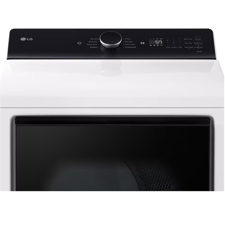 LG - 7.3 cu. Ft Electric Dryer in White - DLE8400WE