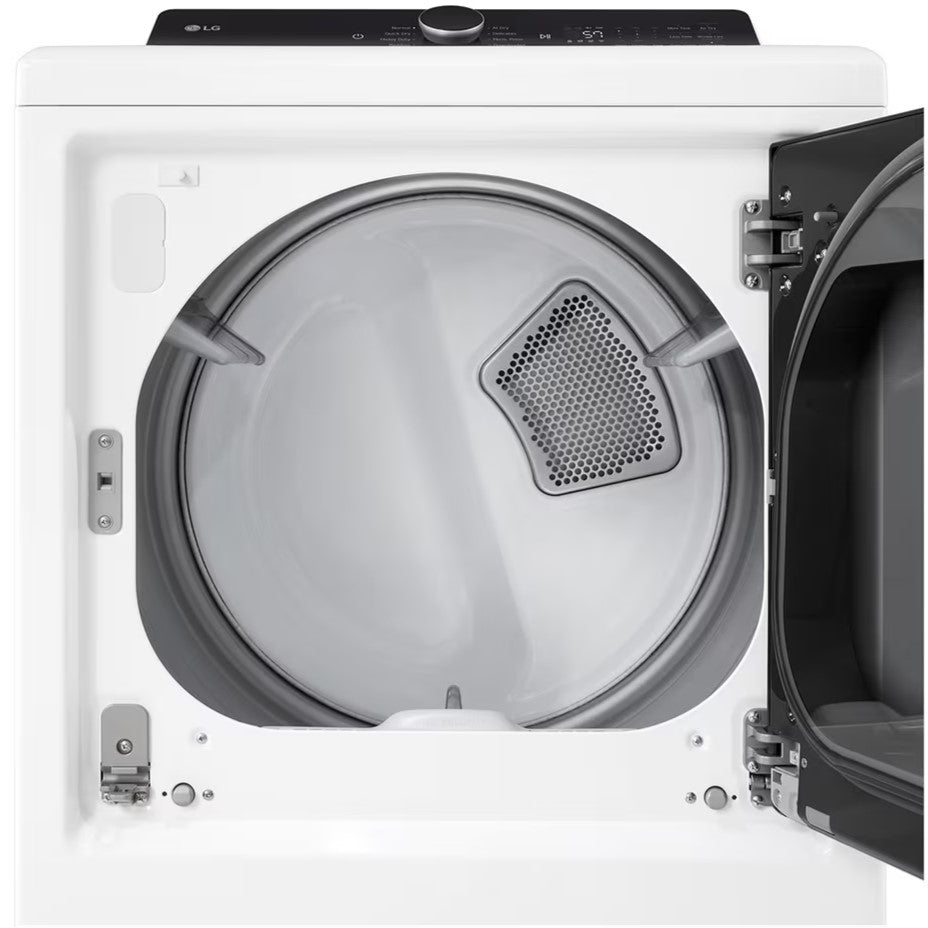 LG - 7.3 cu. Ft Electric Dryer in White - DLE8400WE