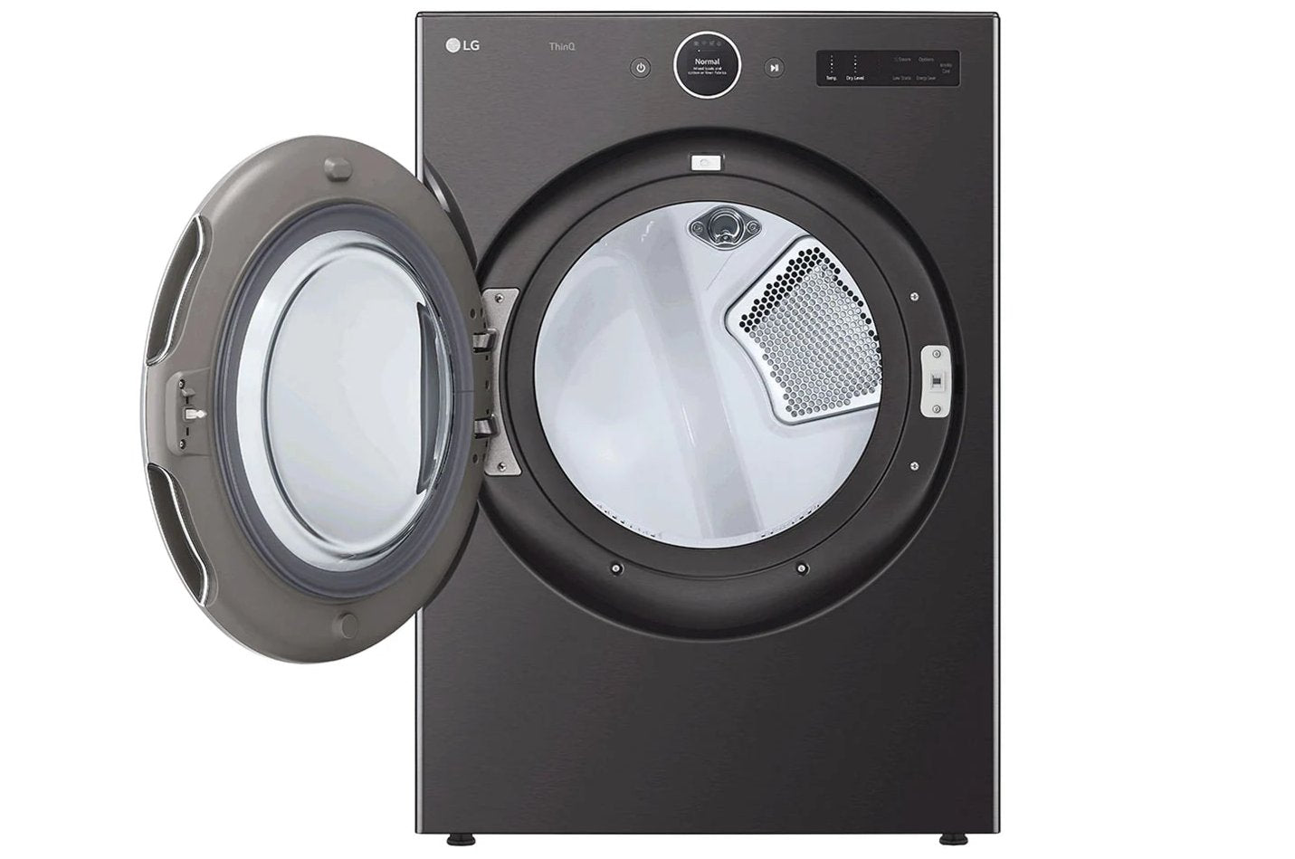 LG - 7.4 cu. Ft Electric Dryer in Black Stainless - DLEX6700B