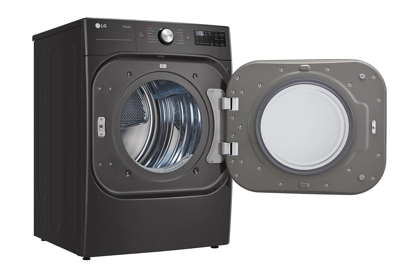 LG - 9.0 cu. Ft Electric Dryer in Black Stainless - DLEX8900B