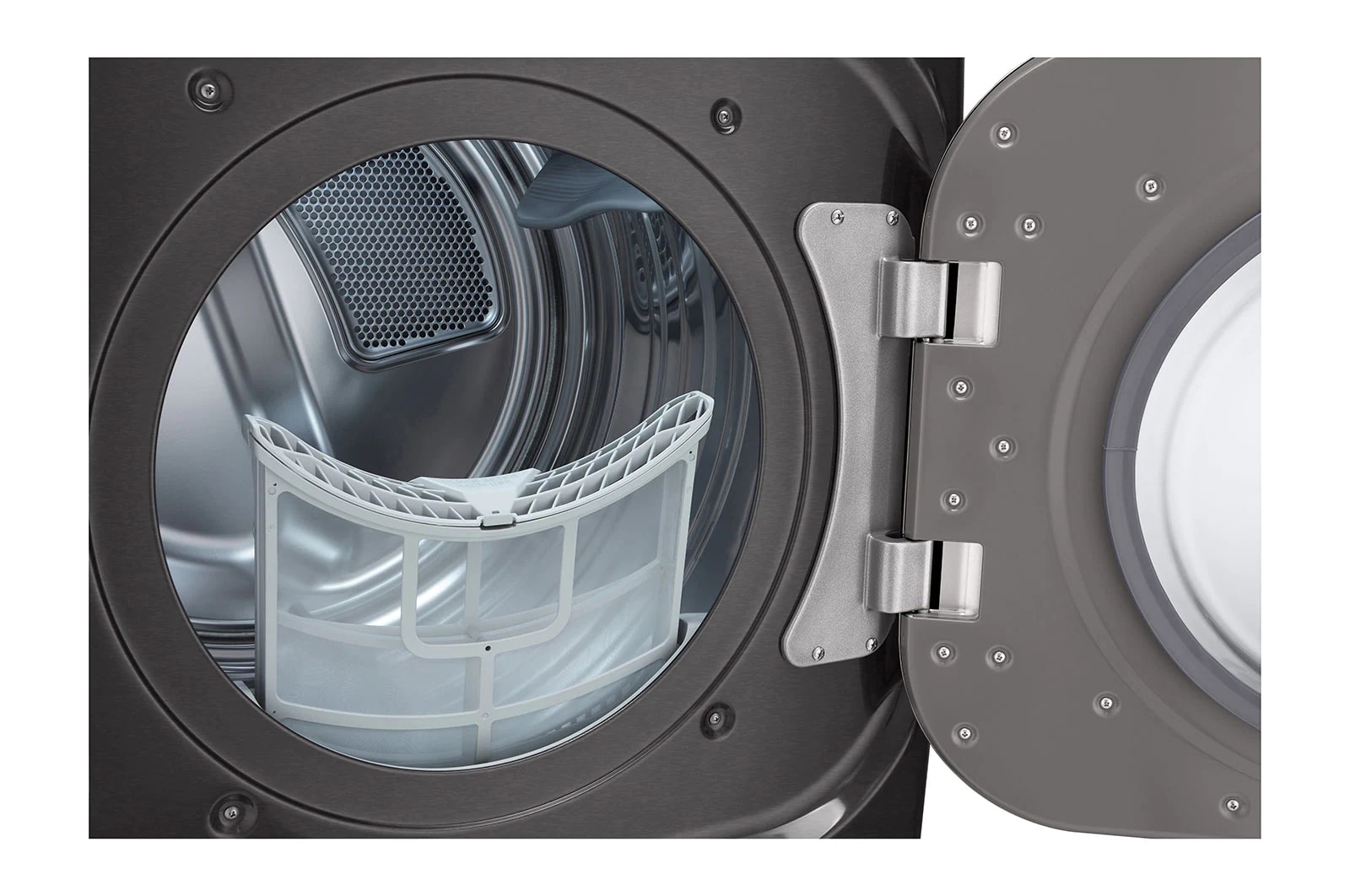 LG - 9.0 cu. Ft Electric Dryer in Black Stainless - DLEX8900B