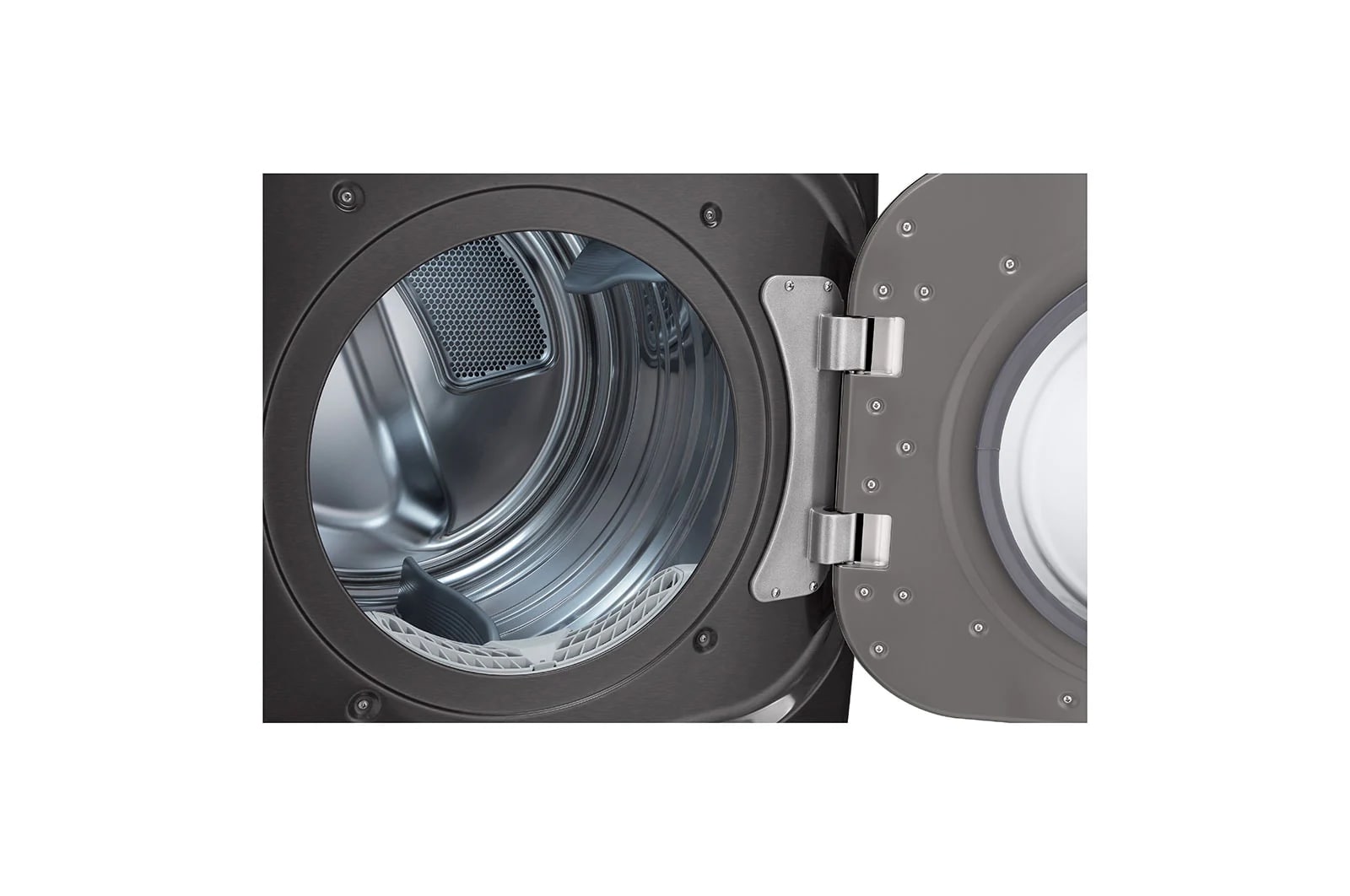 LG - 9.0 cu. Ft Electric Dryer in Black Stainless - DLEX8900B