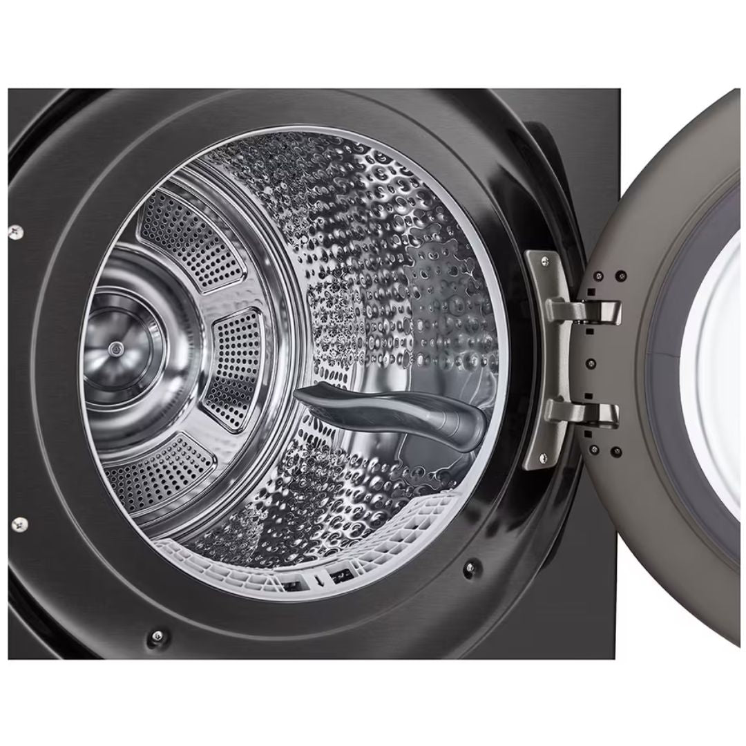 LG - 7.8 cu. Ft Electric Dryer in Black Stainless - DLHC6702B