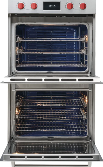 Wolf - 10.2 cu. ft Double Wall Oven in Black - DO3050CM/B