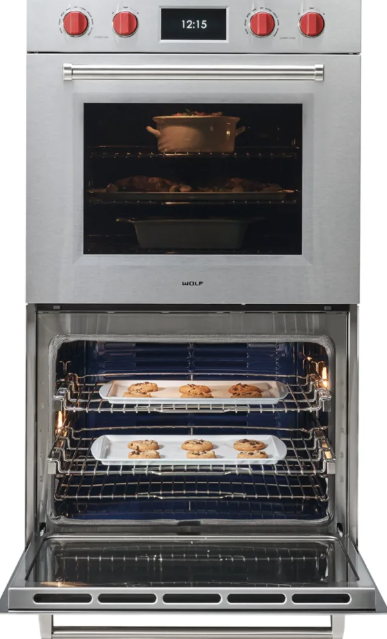 Wolf - 10.2 cu. ft Double Wall Oven in Stainless - DO3050CM/S