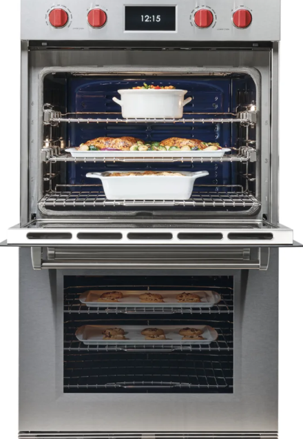 Wolf - 10.2 cu. ft Double Wall Oven in Stainless - DO3050TM/S/T