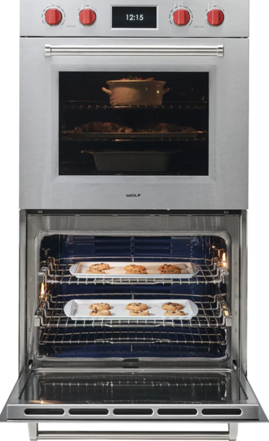 Wolf - 10.2 cu. ft Double Wall Oven in Stainless - DO3050TM/S/T