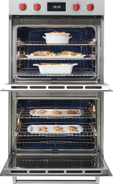 Wolf - 10.2 cu. ft Double Wall Oven in Stainless - DO3050TM/S/T