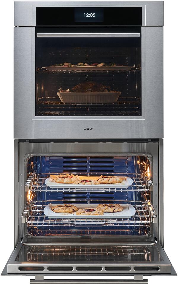 Wolf - 10.2 cu. ft Double Wall Oven in Stainless - DO30TM/S/TH