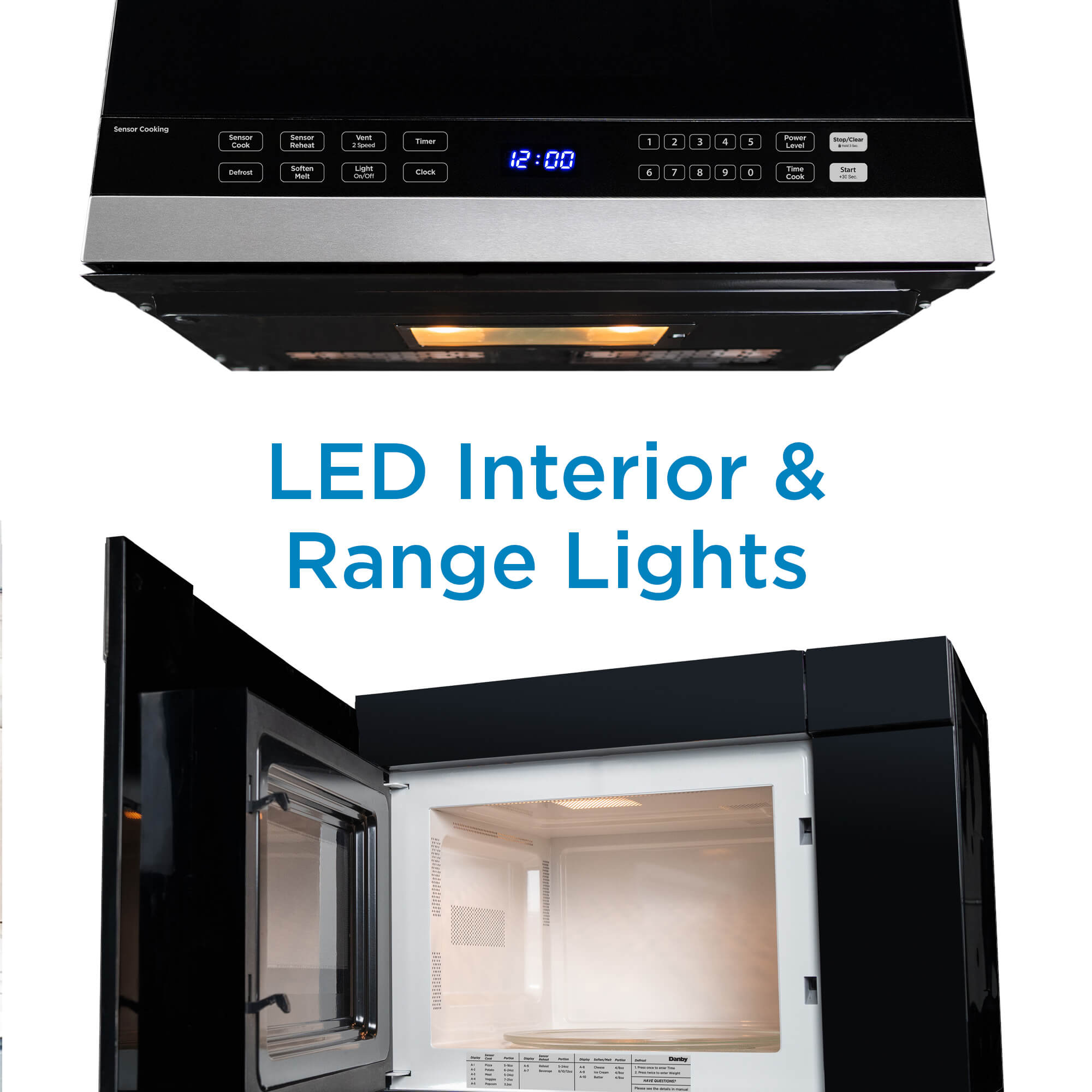 Danby - 1.4 cu. Ft Over the range Microwave in Stainless - DOM014401G1