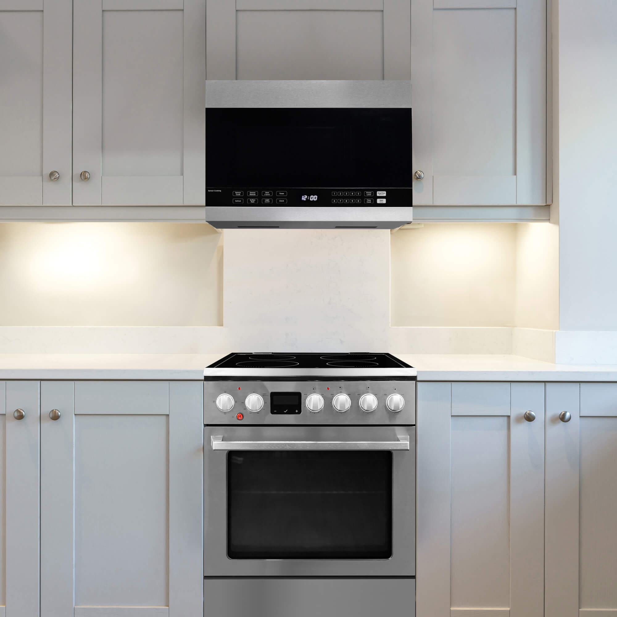 Danby - 1.4 cu. Ft Over the range Microwave in Stainless - DOM014401G1