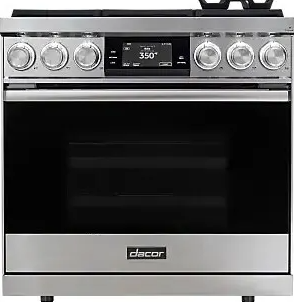 Dacor - 4.8 cu. ft Dual Fuel Range in Stainless - DOP36C86DLS