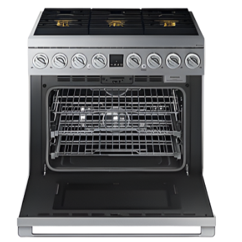 Dacor - 6.3 cu. ft Dual Fuel Range in Stainless - DOP36T86DLS