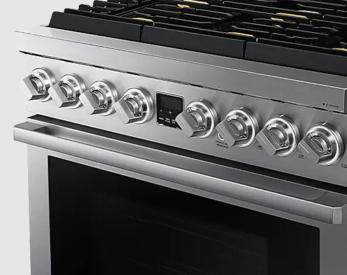 Dacor - 6.3 cu. ft Dual Fuel Range in Stainless - DOP36T86DLS