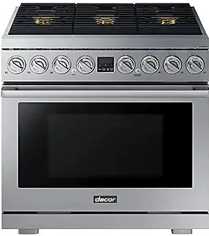 Dacor - 5.9 cu. ft Gas Range in Stainless - DOP36T86GLS