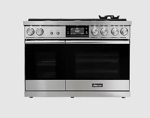 Dacor - 6.4 cu. ft Dual Fuel Range in Stainless - DOP48C86DLS