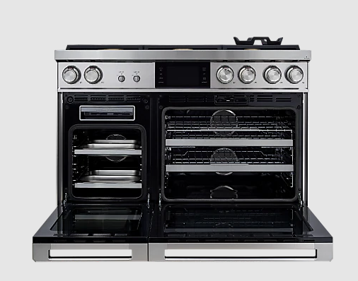 Dacor - 6.4 cu. ft Dual Fuel Range in Stainless - DOP48C86DLS