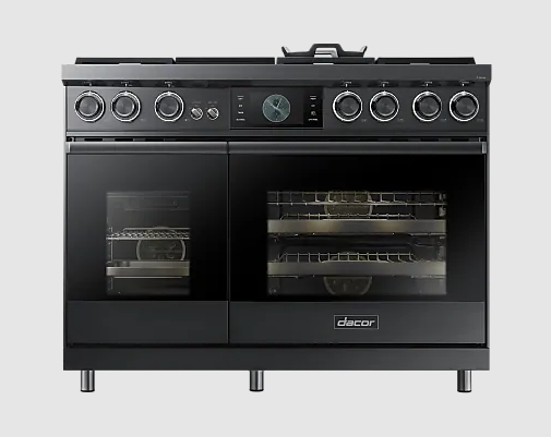 Dacor - 4.8 cu. ft Dual Fuel Range in Graphite Stainless - DOP48C96DLM