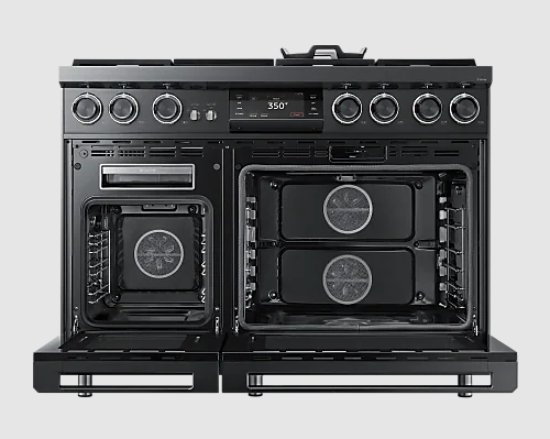 Dacor - 4.8 cu. ft Dual Fuel Range in Graphite Stainless - DOP48C96DLM
