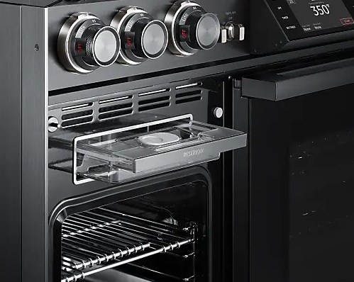 Dacor - 4.8 cu. ft Dual Fuel Range in Graphite Stainless - DOP48C96DLM