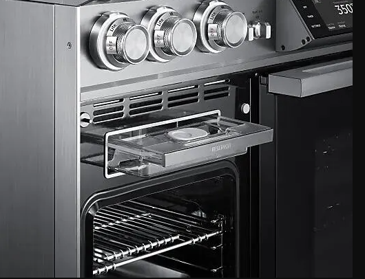 Dacor - 4.8 cu. ft Dual Fuel Range in Silver - DOP48C96DLS