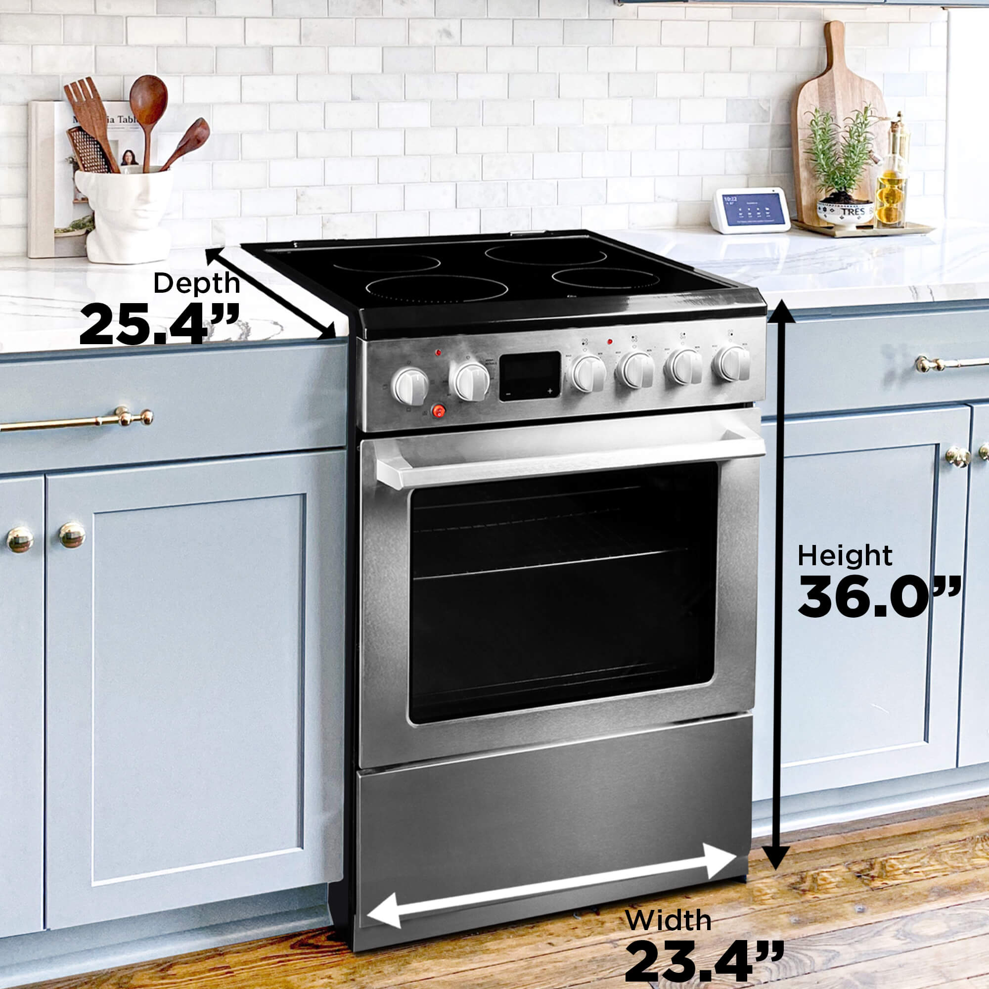 Danby - 5.7 cu. ft Electric Range in Stainless - DRCA240BSSC