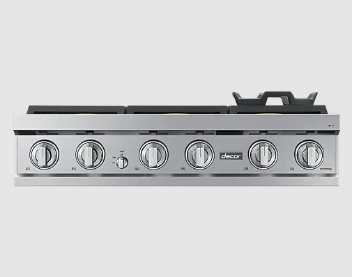 Dacor - 35.875 Inch Gas Cooktop in Graphite Stainless - DTT36T960GM