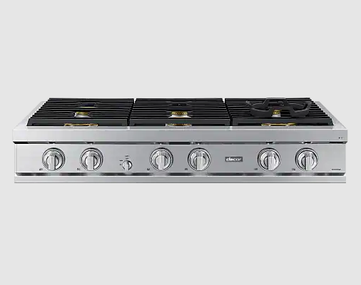 Dacor - 47.875 Inch Gas Cooktop in Stainless - DTT48T960GS