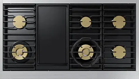 Dacor - 47.875 Inch Gas Cooktop in Graphite Stainless - DTT48T963GM