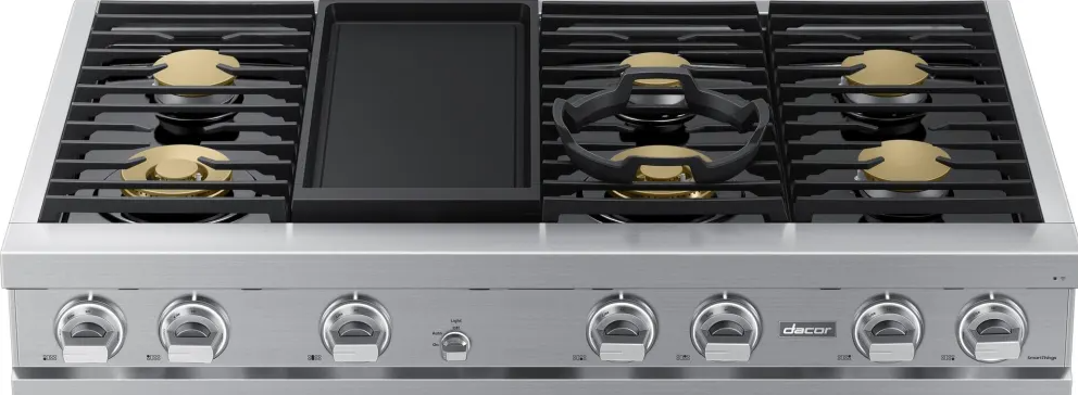 Dacor - 47.875 Inch Gas Cooktop in Stainless - DTT48T963GS