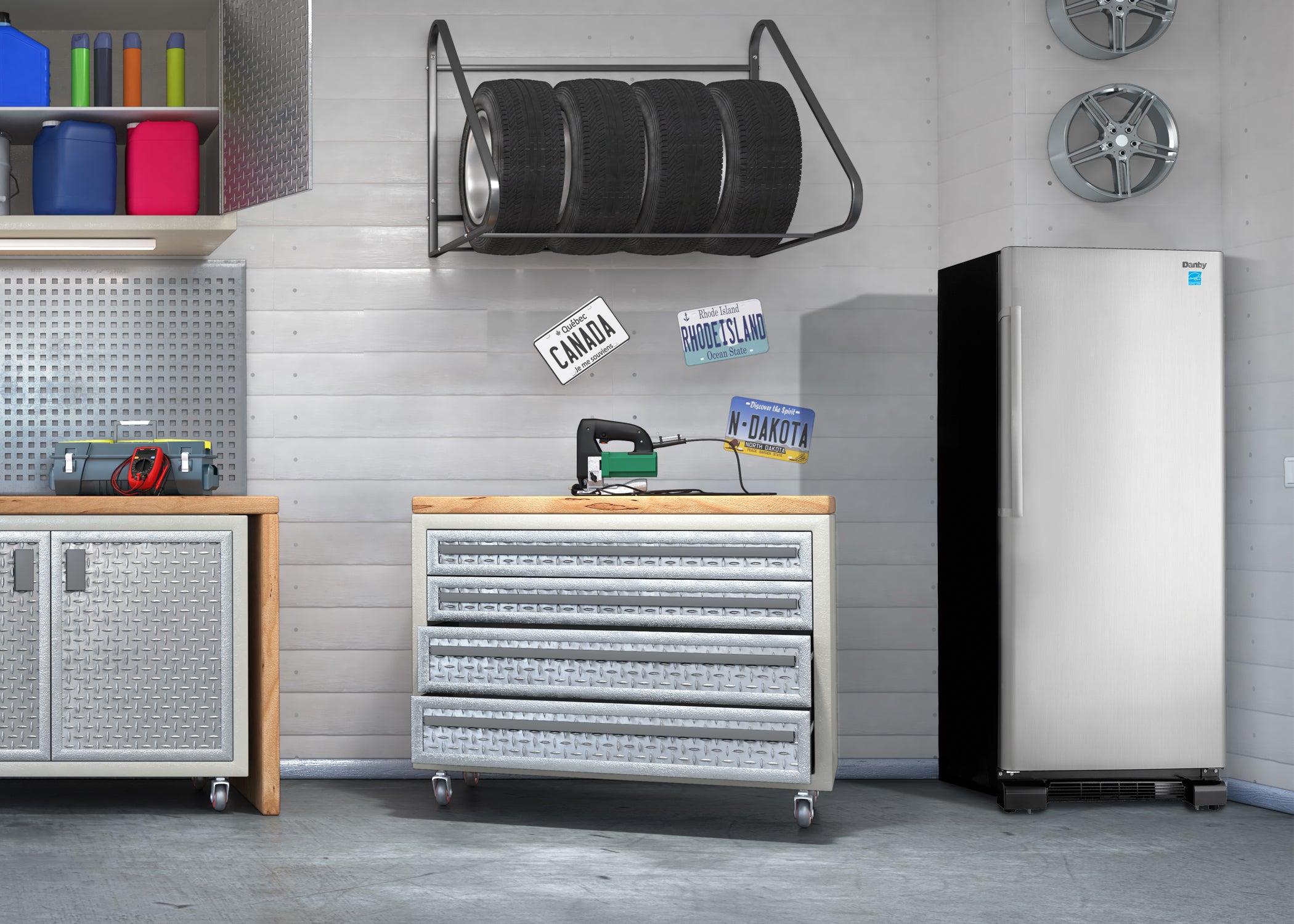 Danby - 16.7 cu. Ft Upright Freezer in Stainless - DUF167A4BSLDD