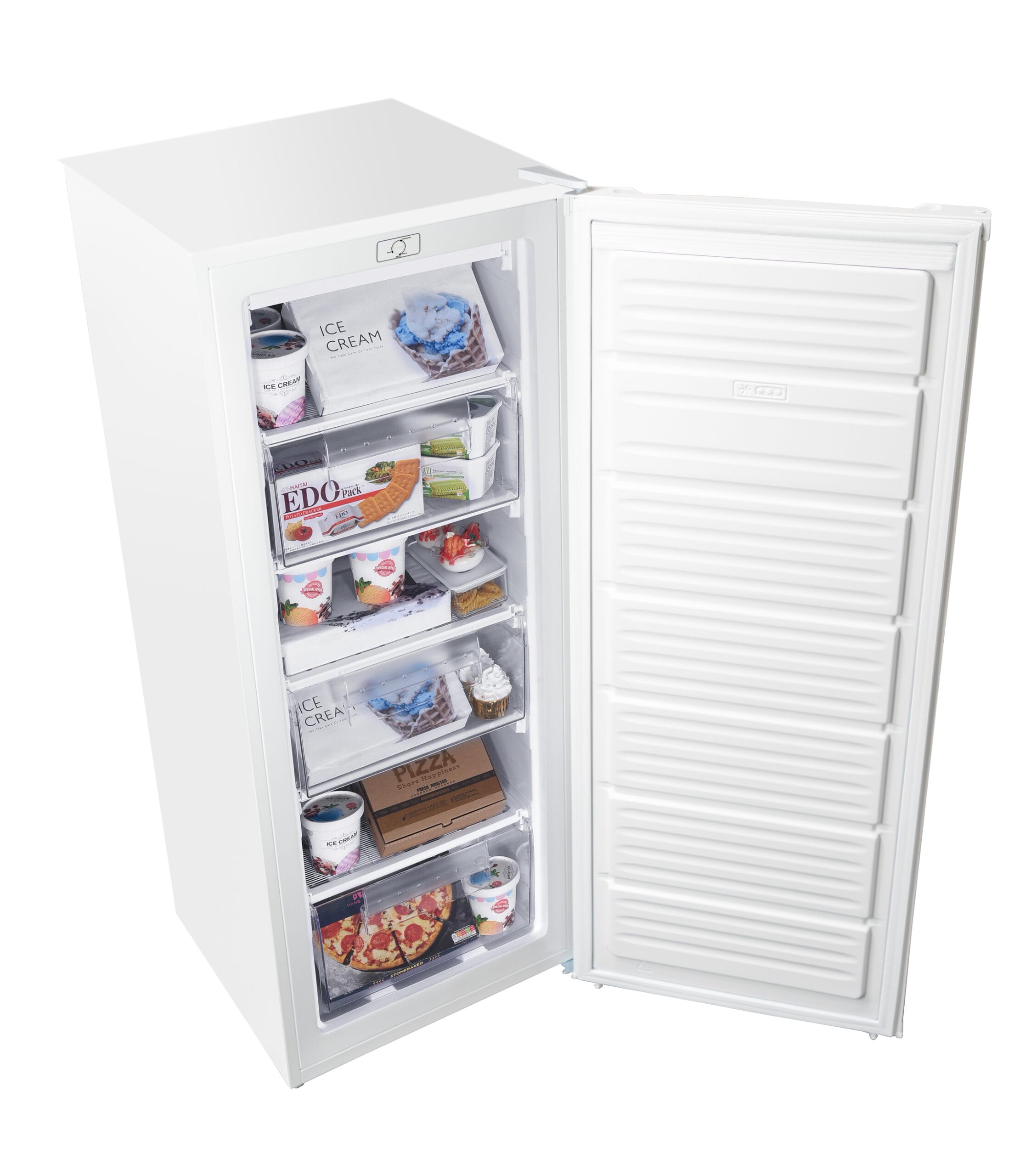 Danby - 6 cu. Ft Upright Freezer in White - DUFM060B2WDB